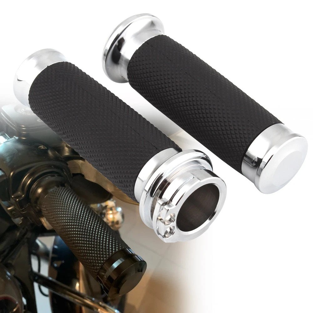1″ Motorcycle Handlebar Hand Grips Custom For Harley Softail Sportster Road King