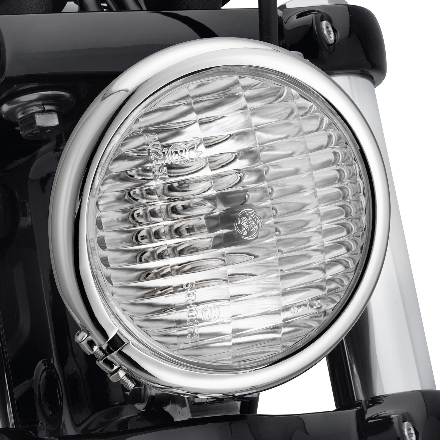 Chrome / Black Headlight Lamp Assembly fit for Sportster XL1200 Dyna Big Twins