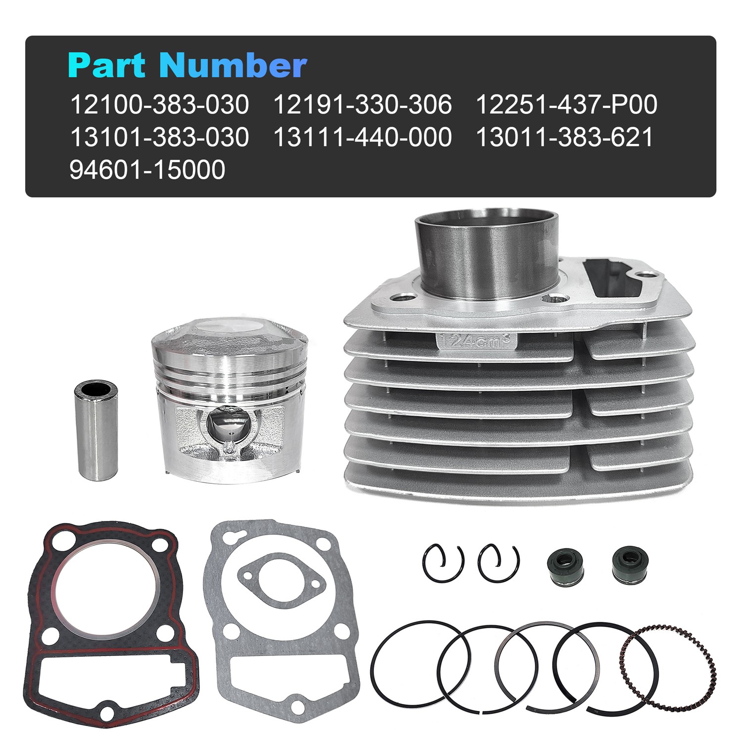 Cylinder Piston Gaskets Top End Kit For Honda CD125S CL125S SL125 XL125 TL125