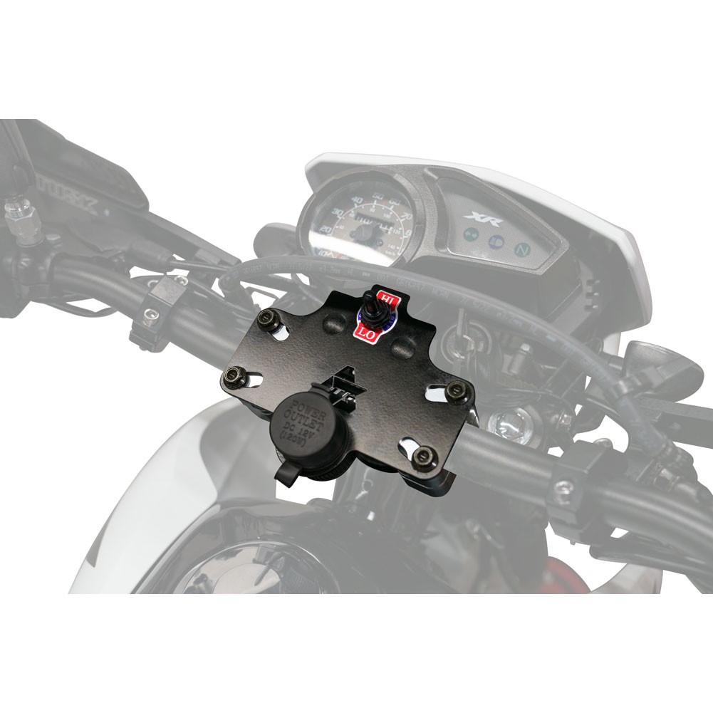 Tusk Accessory Dash Panel Black Powder Coated For Honda XR150L 2023-2025