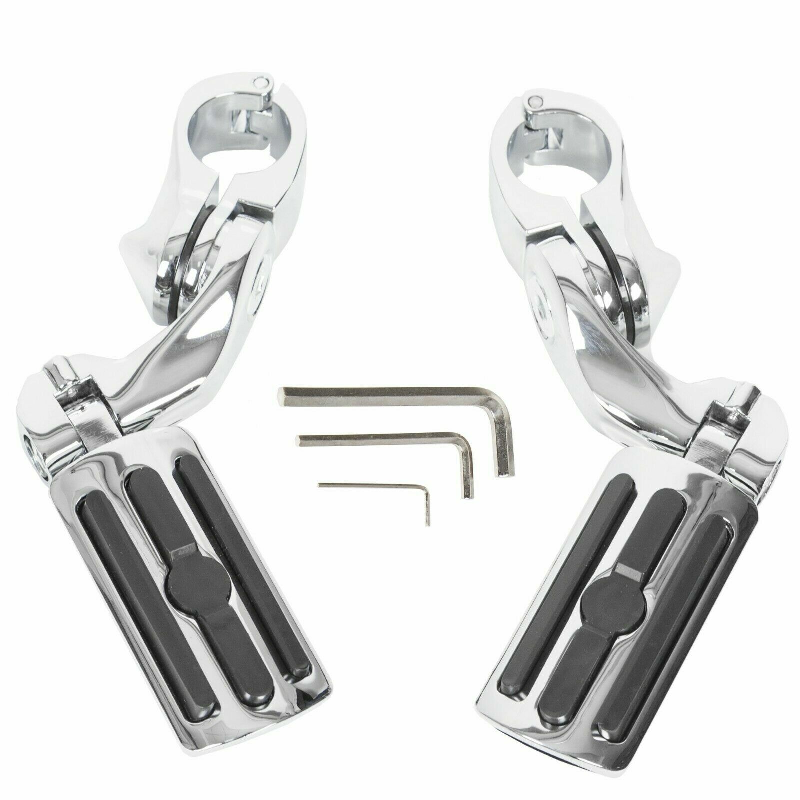 1-1/4″ 1.25″ Motorcycle Highway Crash Bar Foot Pegs Fit For Harley Touring