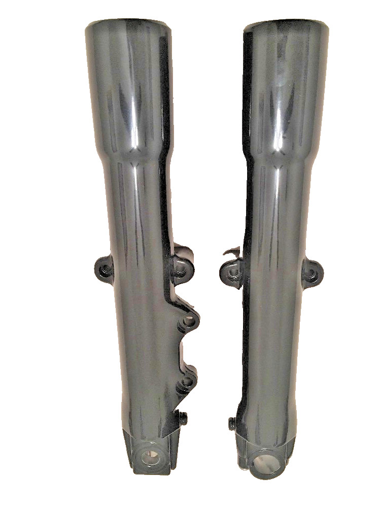 Harley Softail Fork Slider LEGS 2007-16 HERITAGE FATBOY GLOSS BLACK POWDER COAT