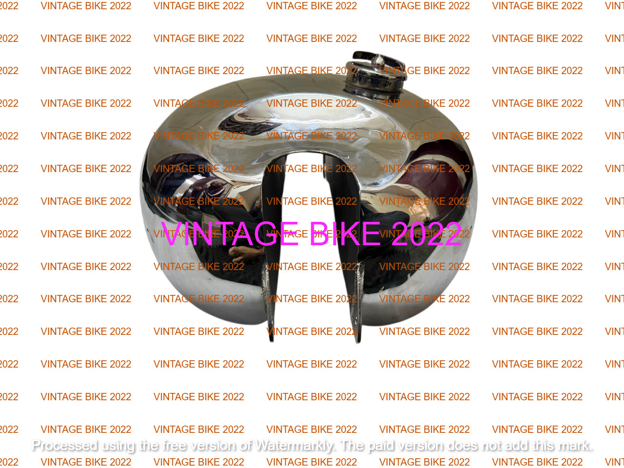PANTHER M100 M120 STEEL CHROME PETROL TANK + CAP TAP/FIT FOR