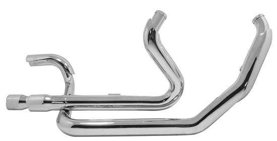 Chrome True Dual Exhaust Header Head Pipes 17+ Harley Touring FLHT FLHR 90336