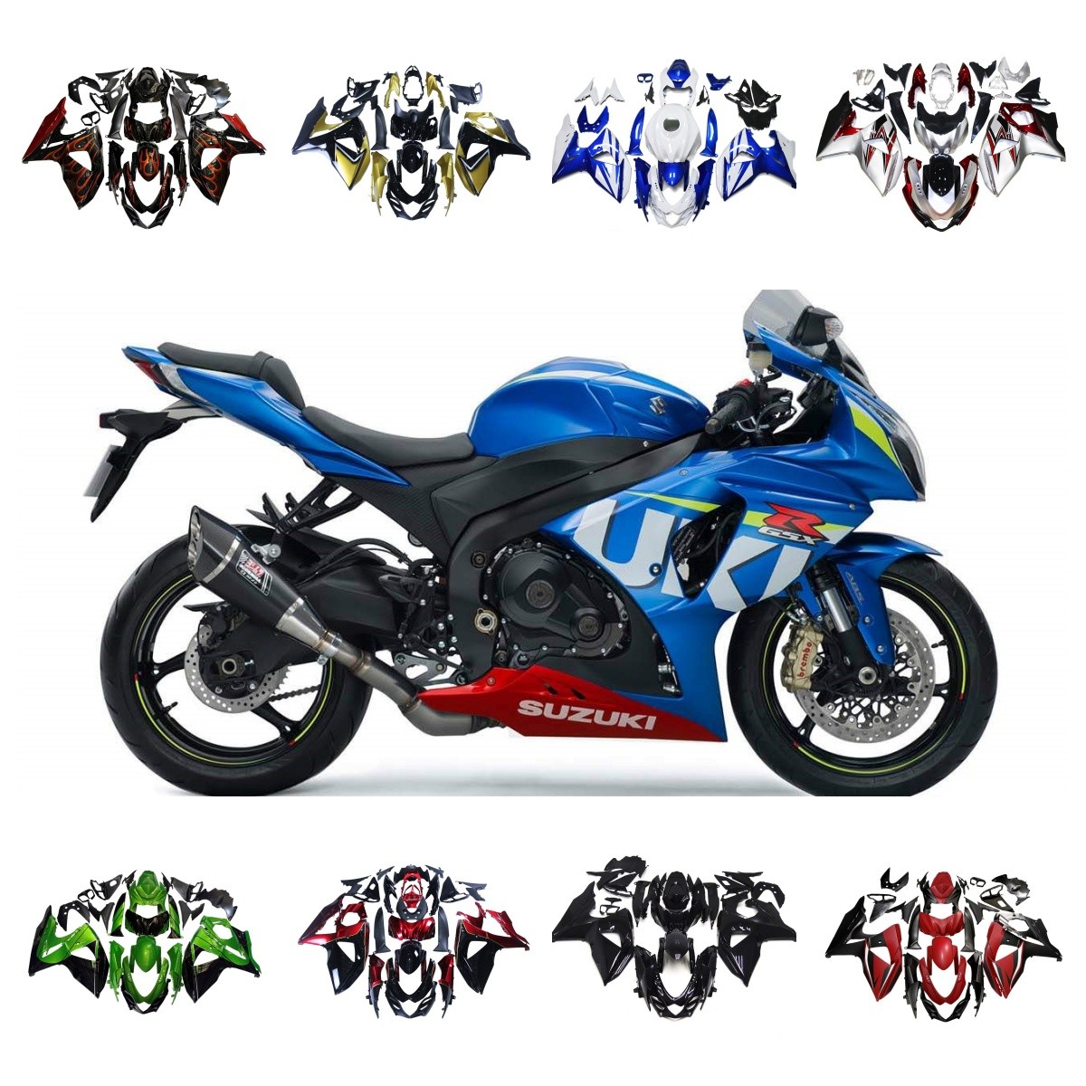Plastic Fairings Kit For Suzuki GSXR1000 K9 2009-2016 10 11 12 14 ABS Bodywork
