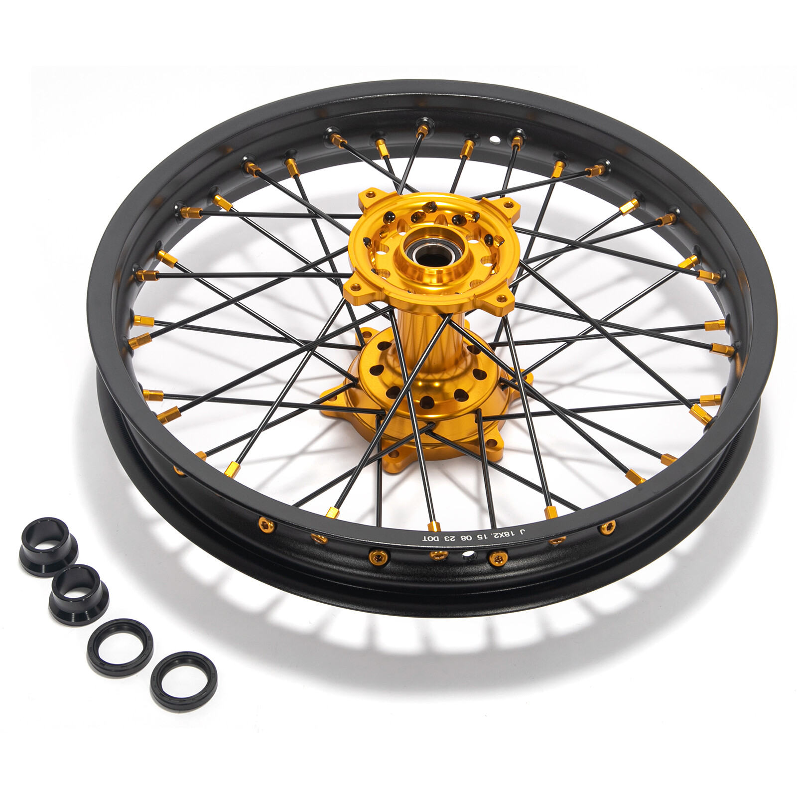 For Suzuki RMZ 21″/18″ CNC Machined Wheels Rim Hub Set RMZ250 07-24 RMZ450 05-24
