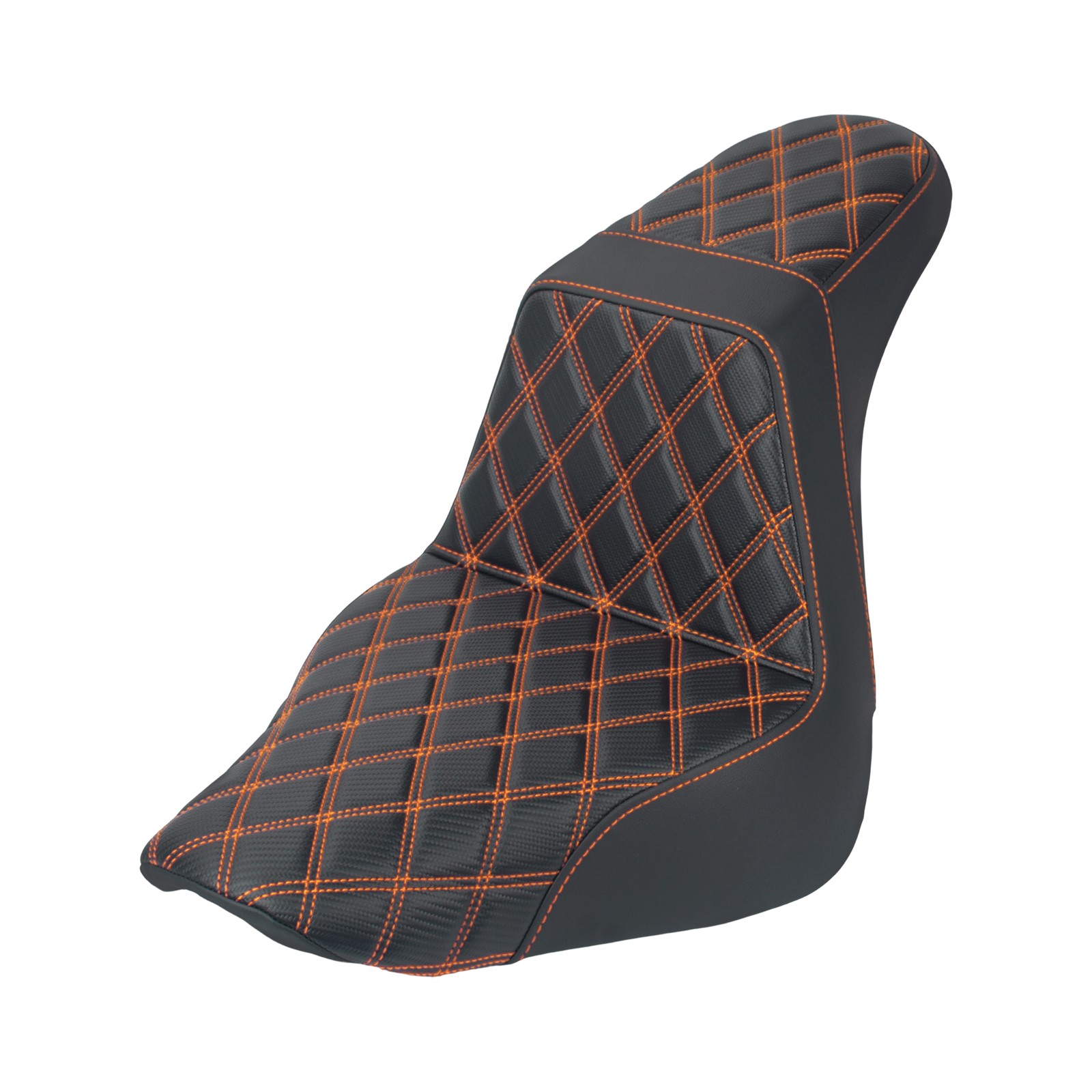 Driver Passenger Seat Orange Stitching For Harley Fat Boy 18-2025 Breakout 23-25