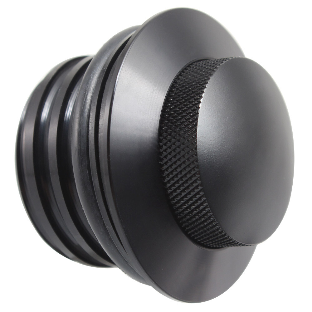 Black Flush Mount Pop Up Vented Fuel Tank Gas Cap For Harley Touring Road King