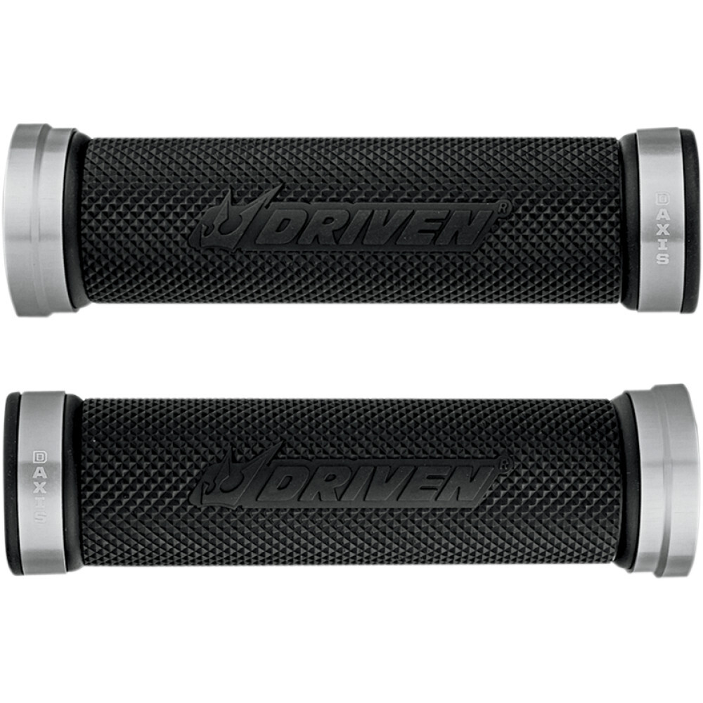 Driven Racing Silver/Black D-Axis Grips | DXG-SL