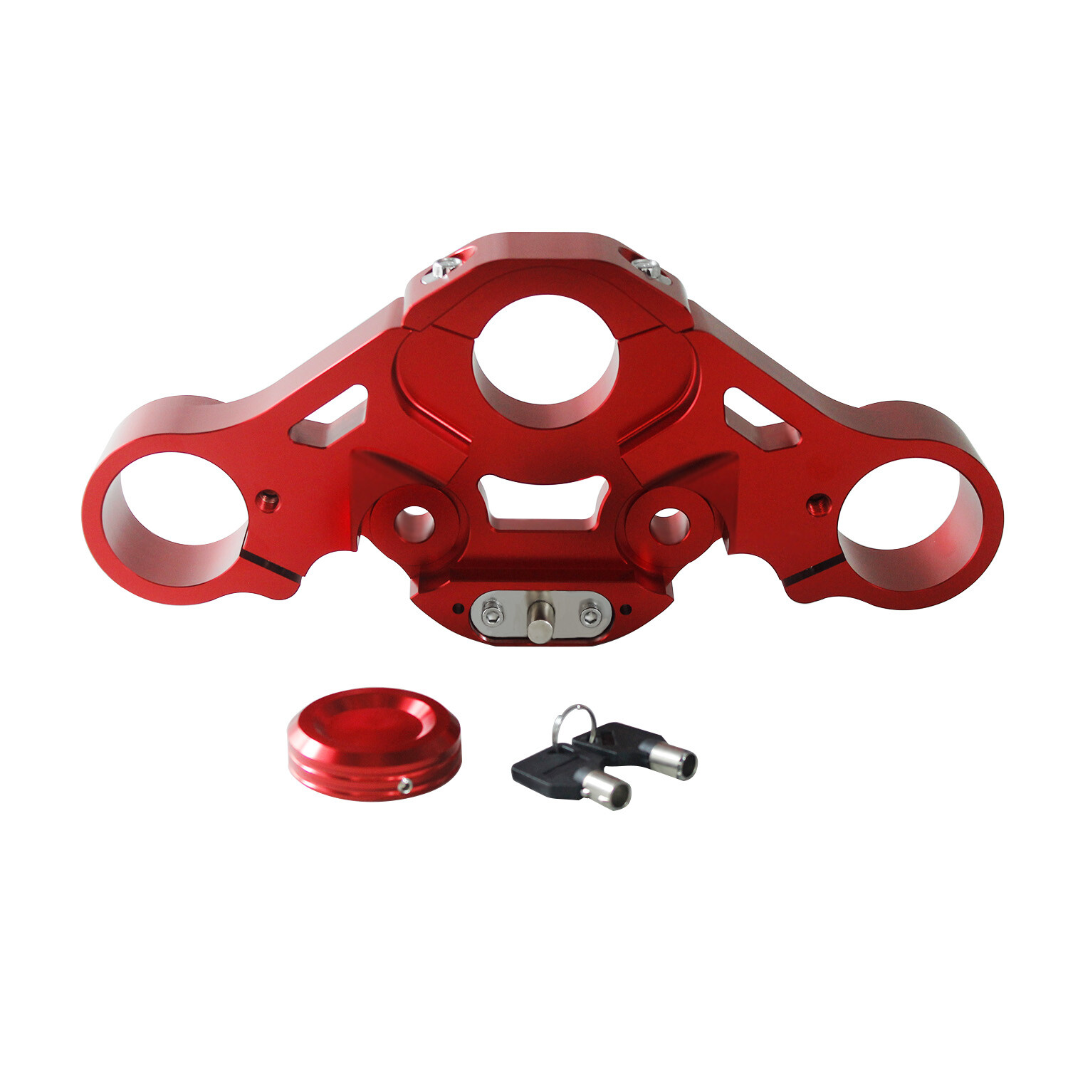 Red Front Upper Top Triple Tree for Harley Touring FLTRXS FLTR FLTRSE FLTRU 15+