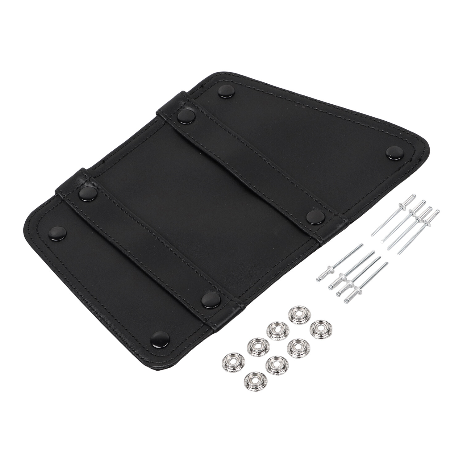 Motorcycle PU Leather Left Pocket Cover Lid For Honda Goldwing GL1500 1988-2000