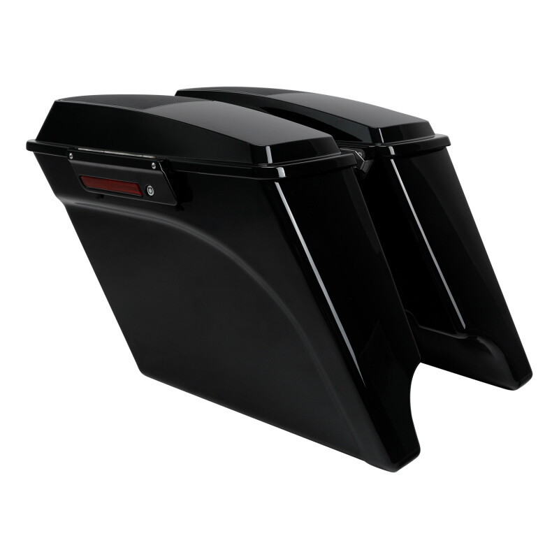 5″ Saddlebag Speaker Lids Bracket Kit Fit For Harley Softail Deluxe 84-17 Black
