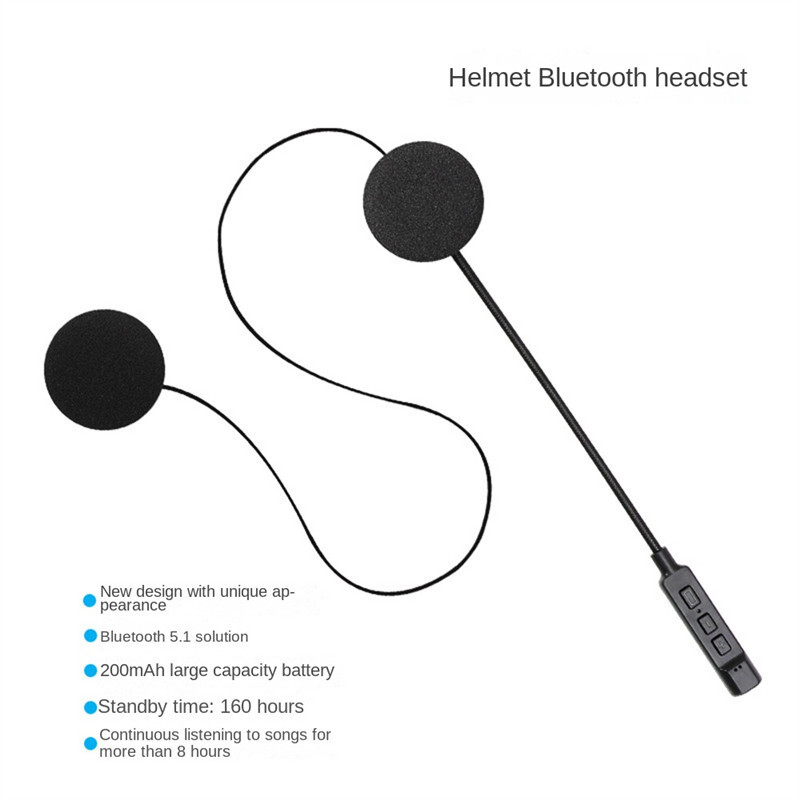 Bluetooth 5.0 Motorcycle Helmet Headset Wireless Stereo Earphone Speak Handsfree