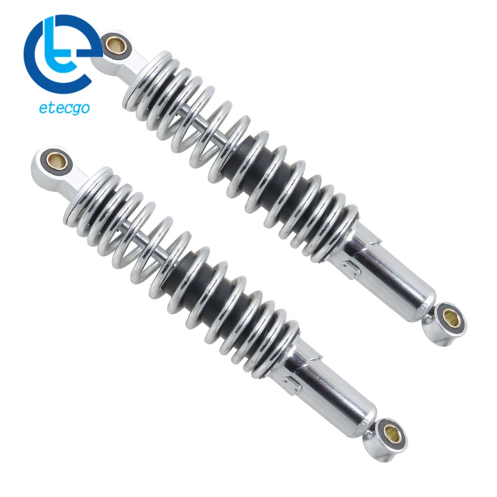 For Sportster XL883 1200 72 48 1979-2012 320mm Pair Chrome Rear Shocks Absorber