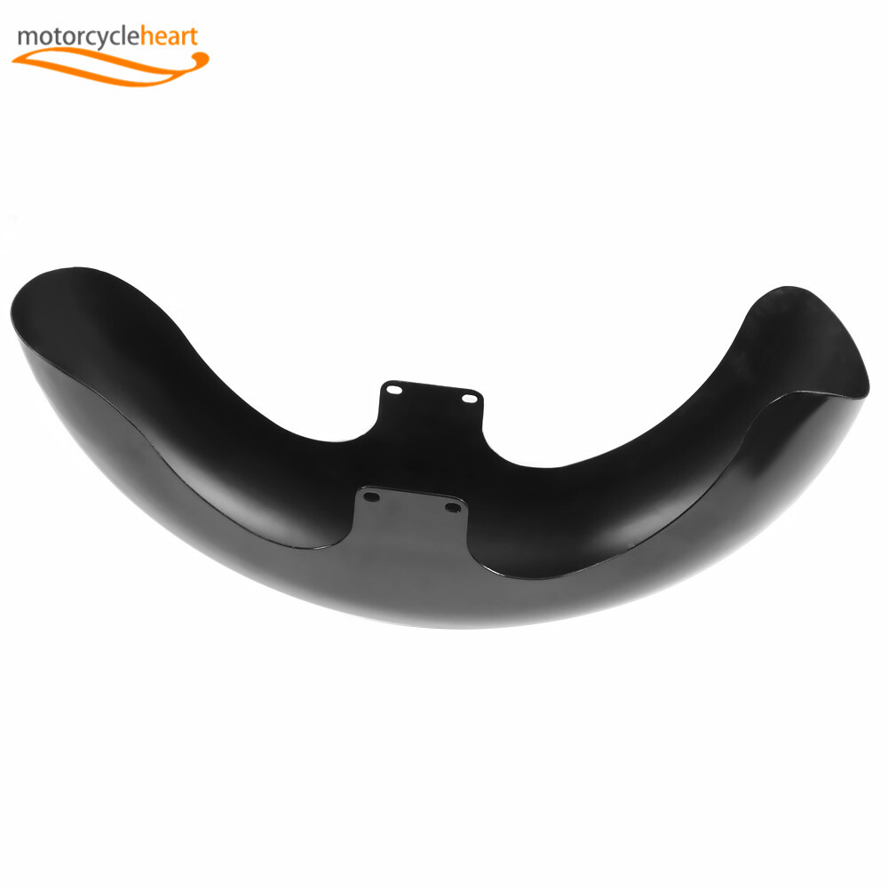 23″ Wrap Front Fender Gloss Black For Touring Road King Electra Glide FLHR FLHT