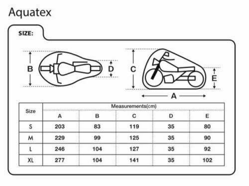 Oxford Aquatex Motorcycle Waterproof Outdoor Cover Large Motorbike Scooter New