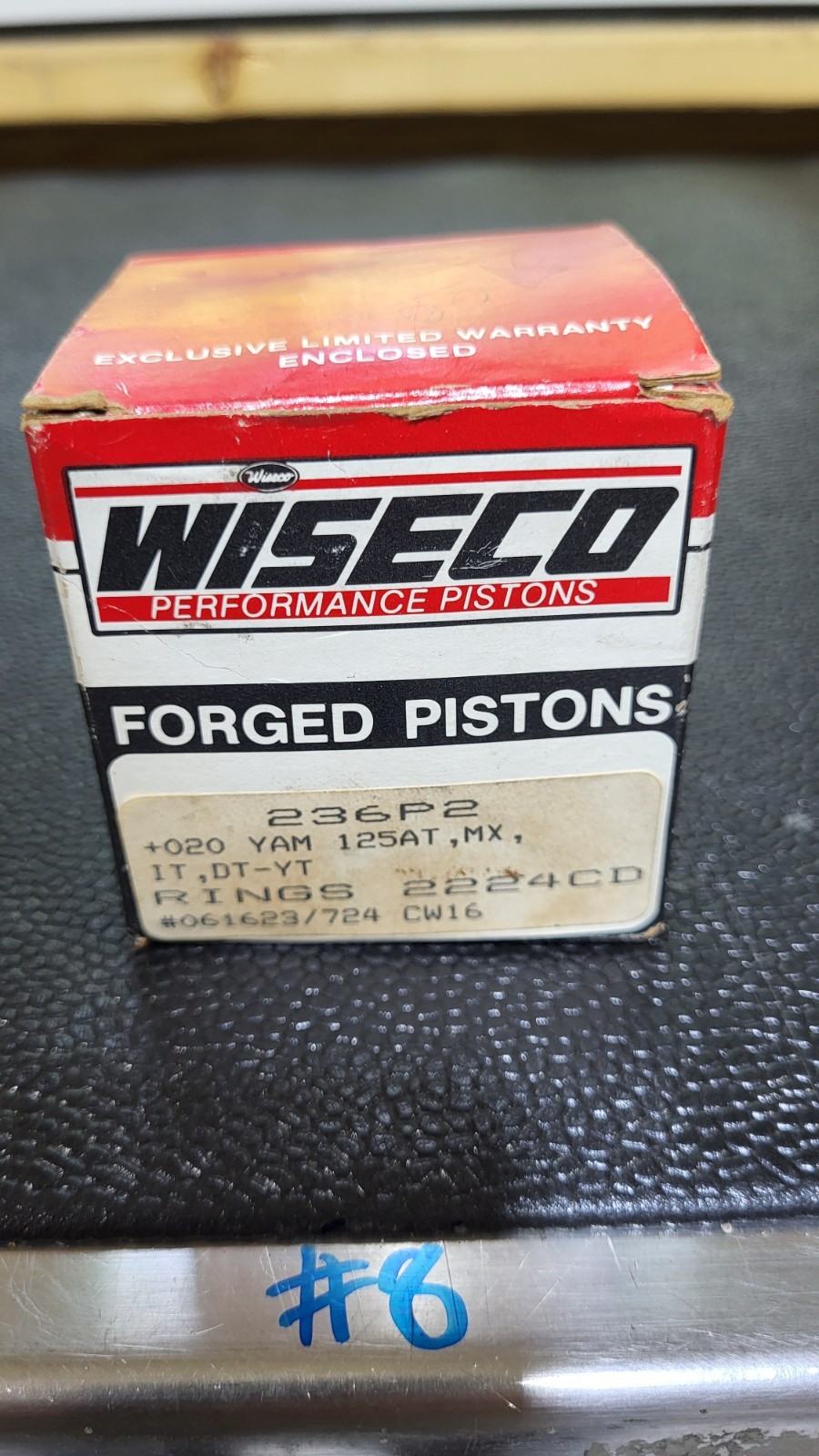 NOS Vintage Wiseco Yamaha Piston +0.20 With Rings DT125 IT125 MX125 P# 236P2