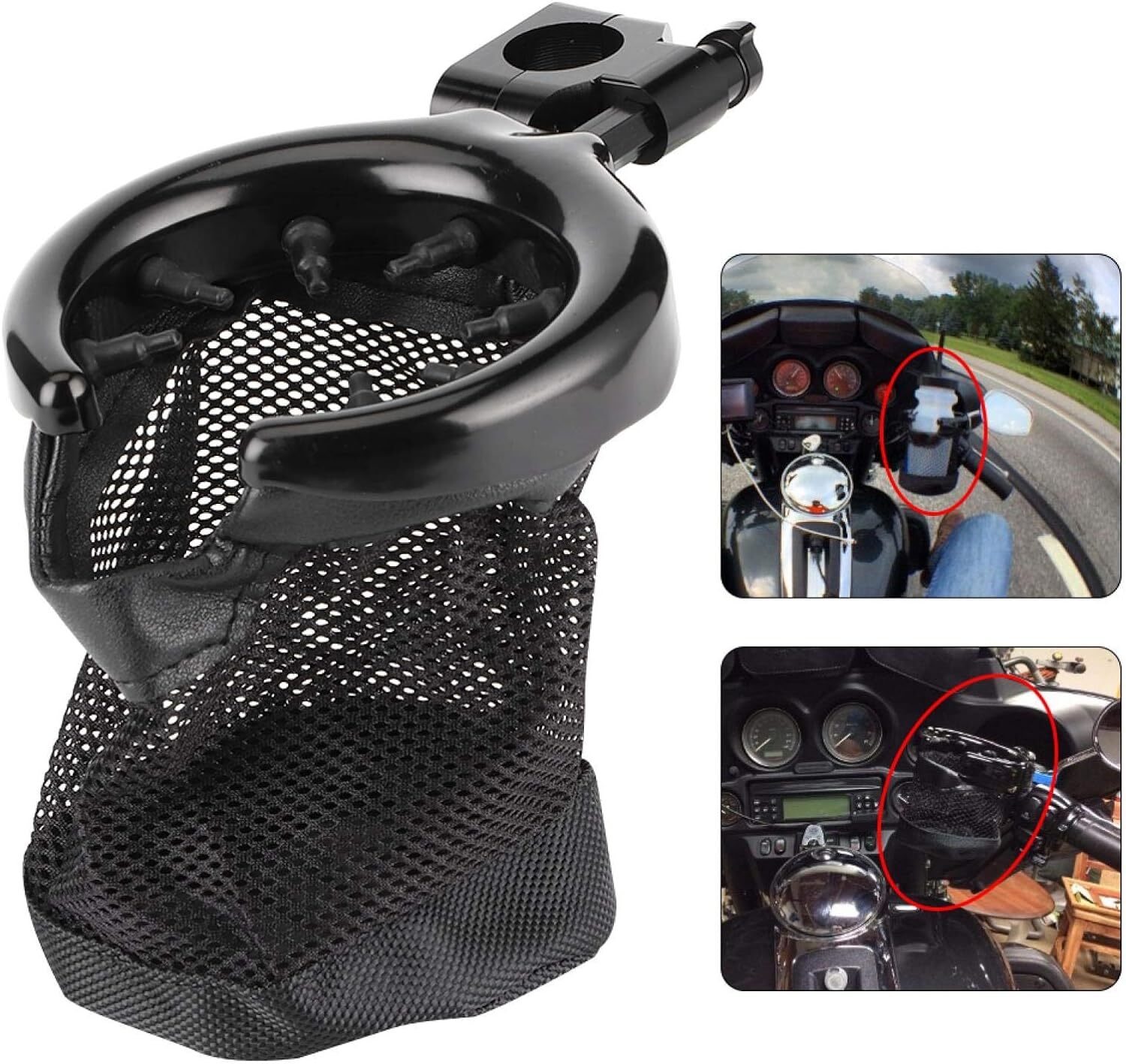 1″Motorcycle Handlebar Cup Holder Mount Drink Water Bottle For Can-Am Spyder