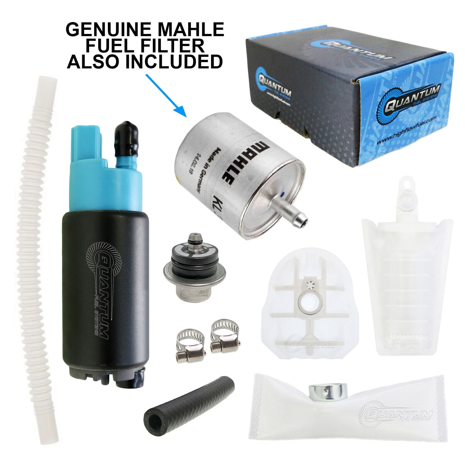 QFS Fuel Pump+Genuine Mahle Filter+Reg for 2003-2010 BMW R1200GS 16147680379