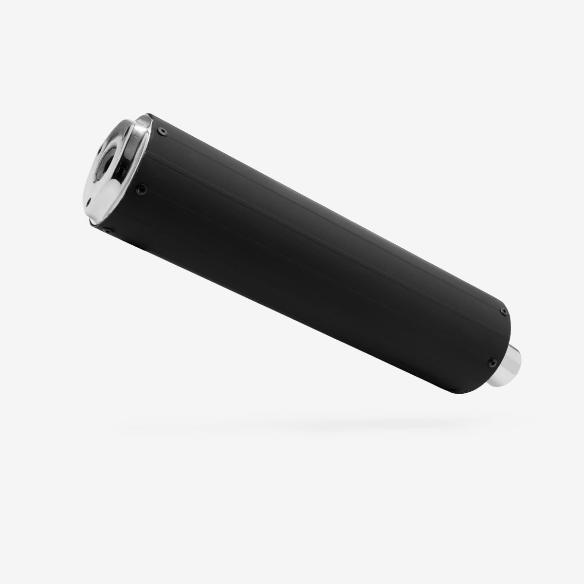 Exhaust Silencer Black 500mm Bolt-On Mild Steel Coated Easy to Replace 112mm