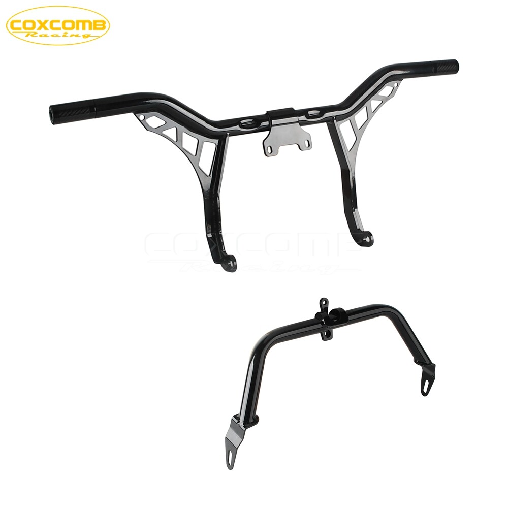 Engine Guard Crash Bar w/Fairing Support Kit For Harley Road Glide ’15-up FLTRK