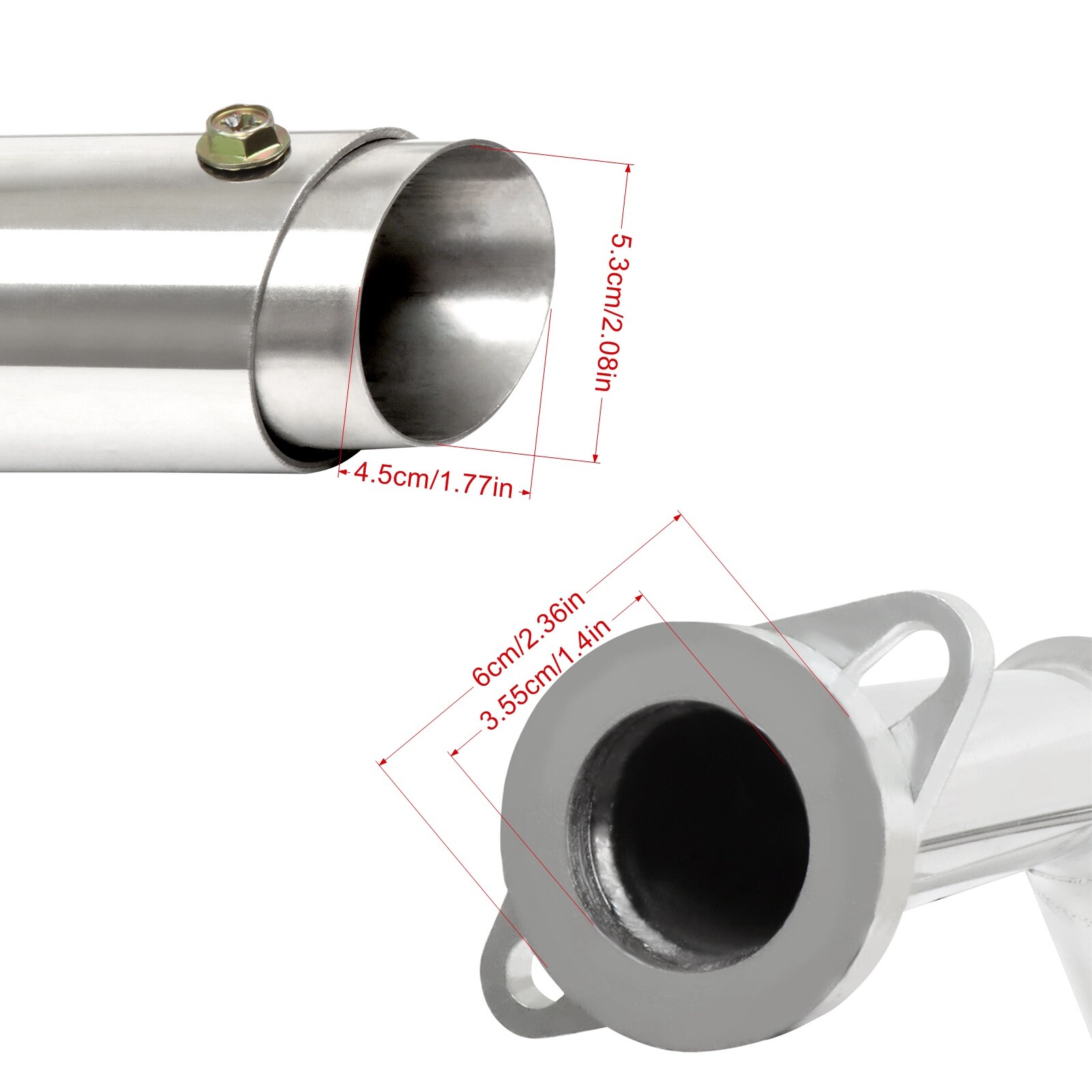 Chrome Exhaust Pipes Slash System For Suzuki Boulevard M50 C50 C/T VL800 Volusia