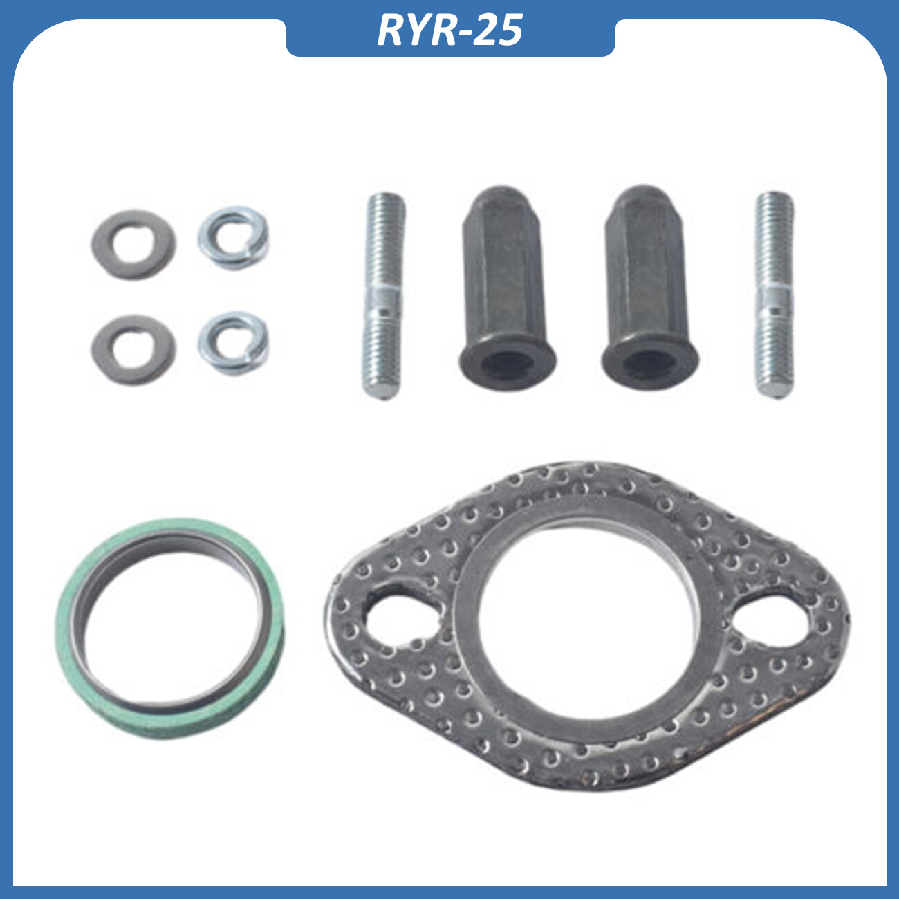 Exhaust Bolt Stud Nut Gasket Scooter GY6 50cc 125cc 150cc QMB139 Taotao Jonway