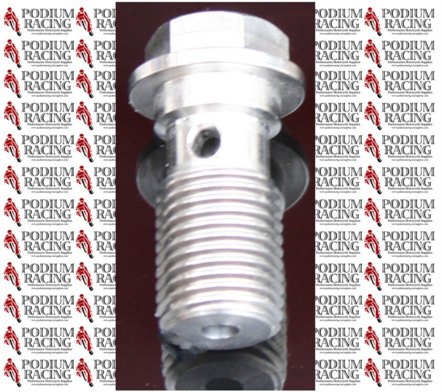 DUCATI TITANIUM BREMBO SILVER NATURAL SINGLE BANJO BOLT