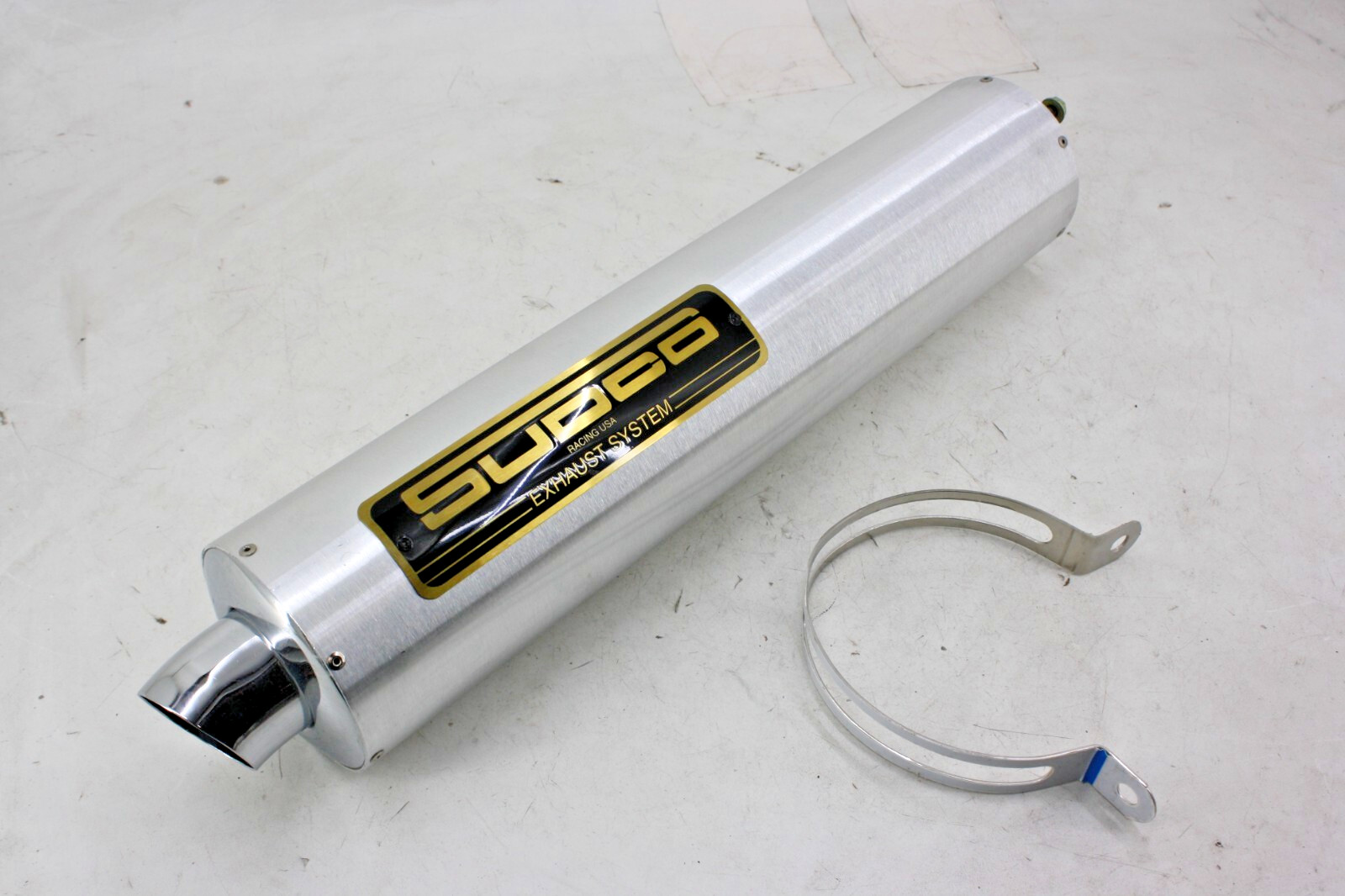 NOS SUDCO RACING 18″ ROUND EXHUAST MUFFLER ALUMINUM 1996-1998 HONDA CBR900RR