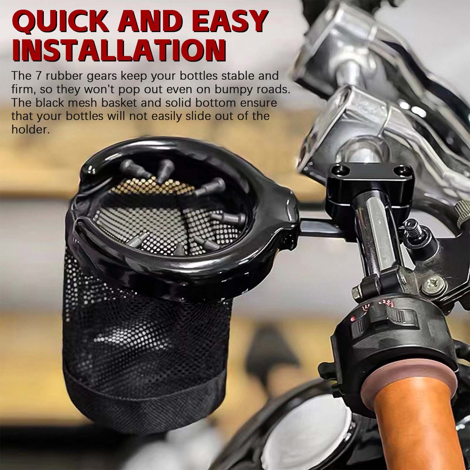 1″Motorcycle Handlebar Cup Holder Mount Drink Water Bottle For Can-Am Spyder