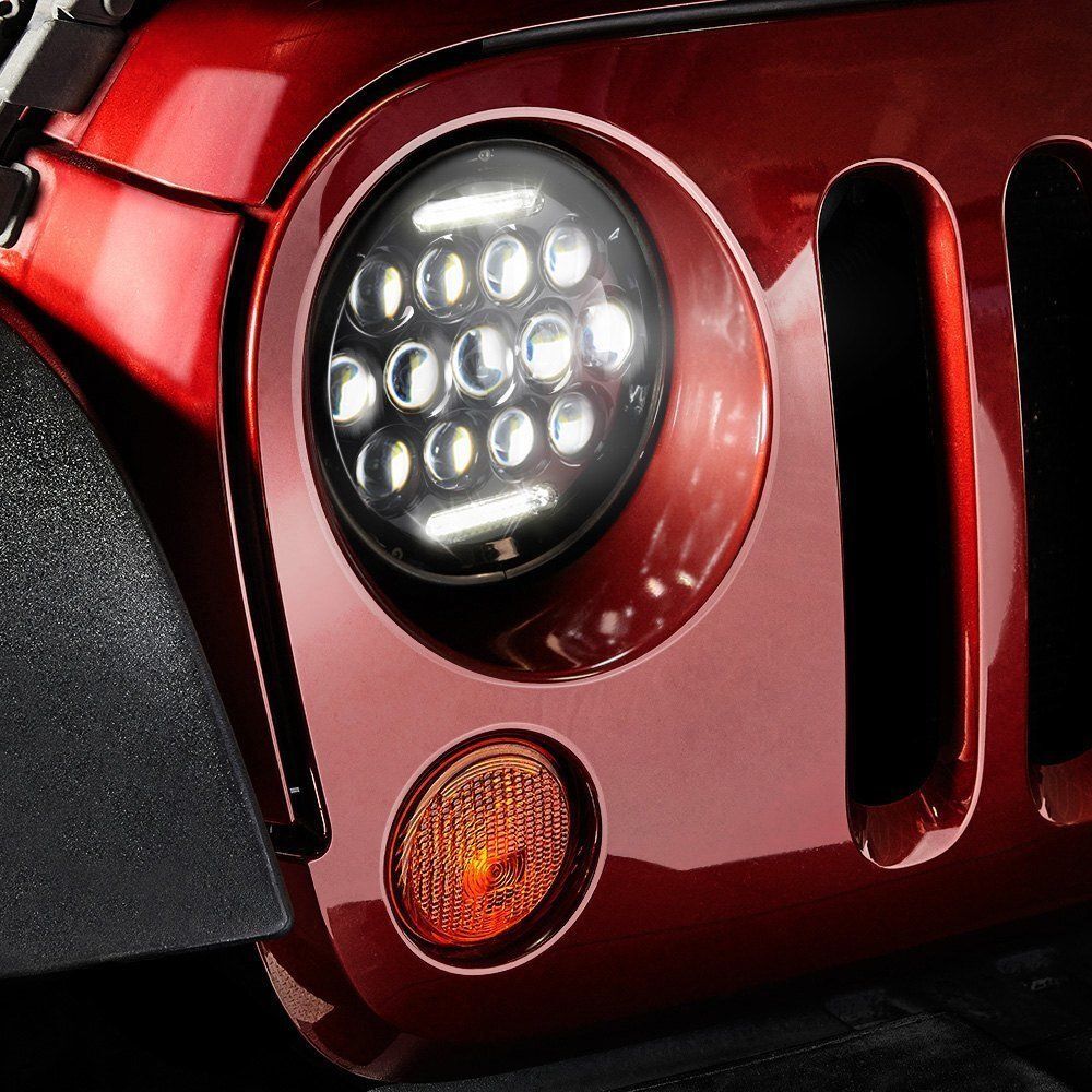 DOT 7″ inch LED Hi/Low Beam Headlight DRL for Yamaha V Star 650 XVS650A Classic