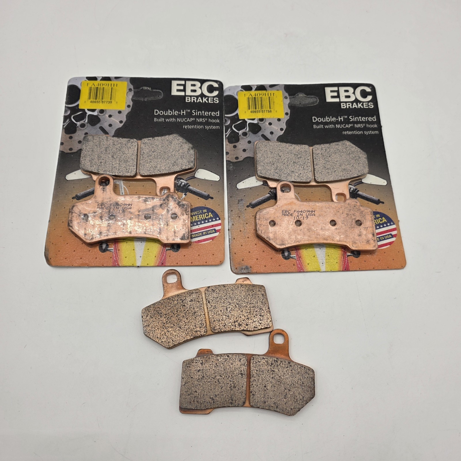EBC Sintered Brake Pads FA409HH 3 Pr Frnt Rear for select Harley Davidson models