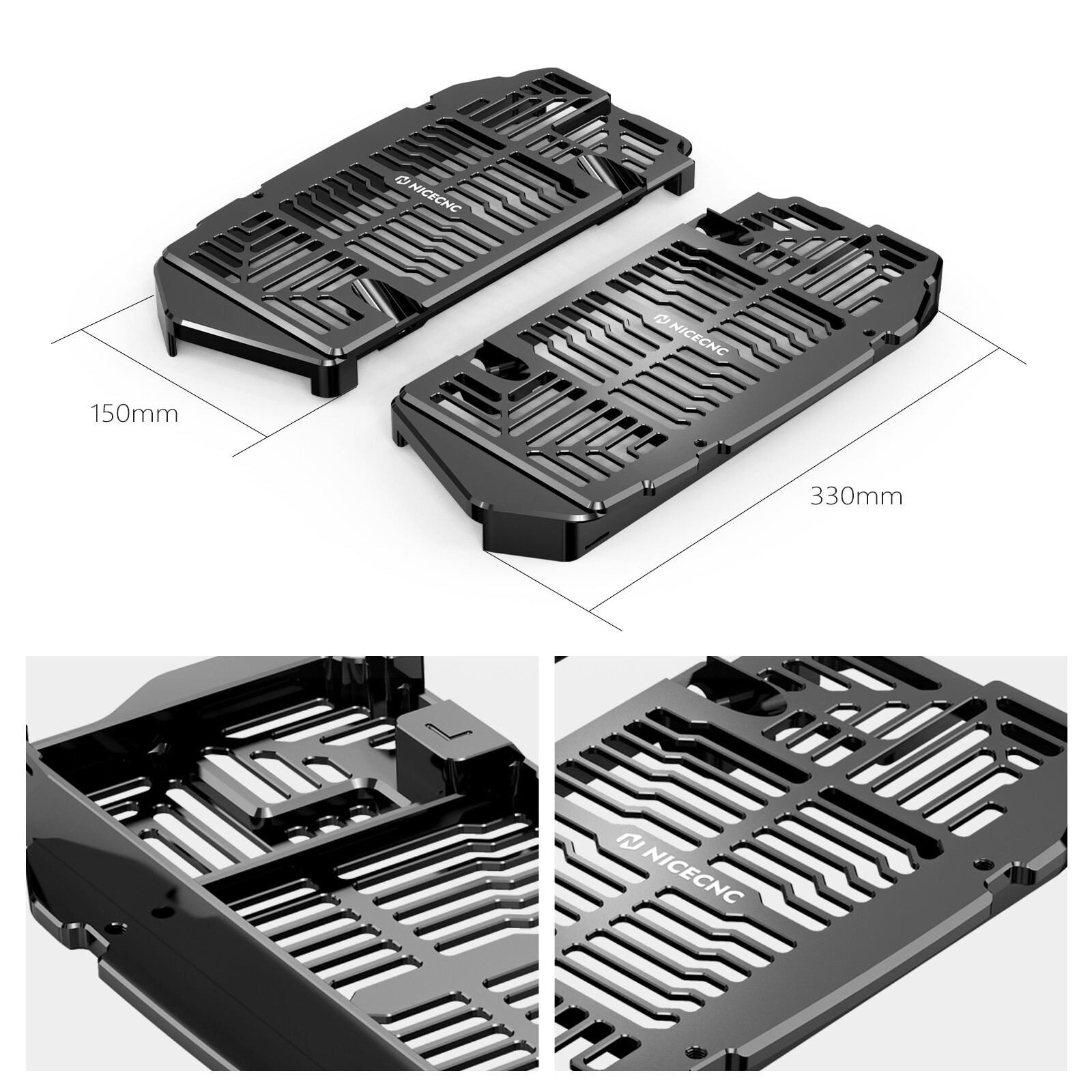 NICECNC Radiator Guards For KTM 150-500 EXC/EXCF/XCW/XCF-W/XW-F 2024-2026