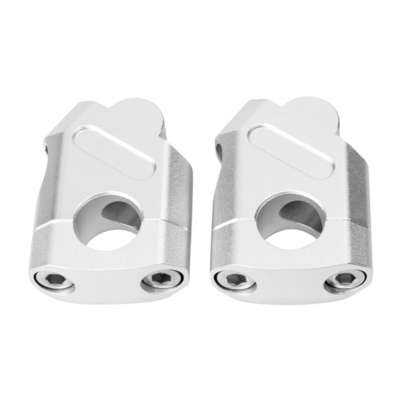 11/8″ 28mm Motorcycle Handlebar Handle Bar Riser Mount Clamp Silvery Universal