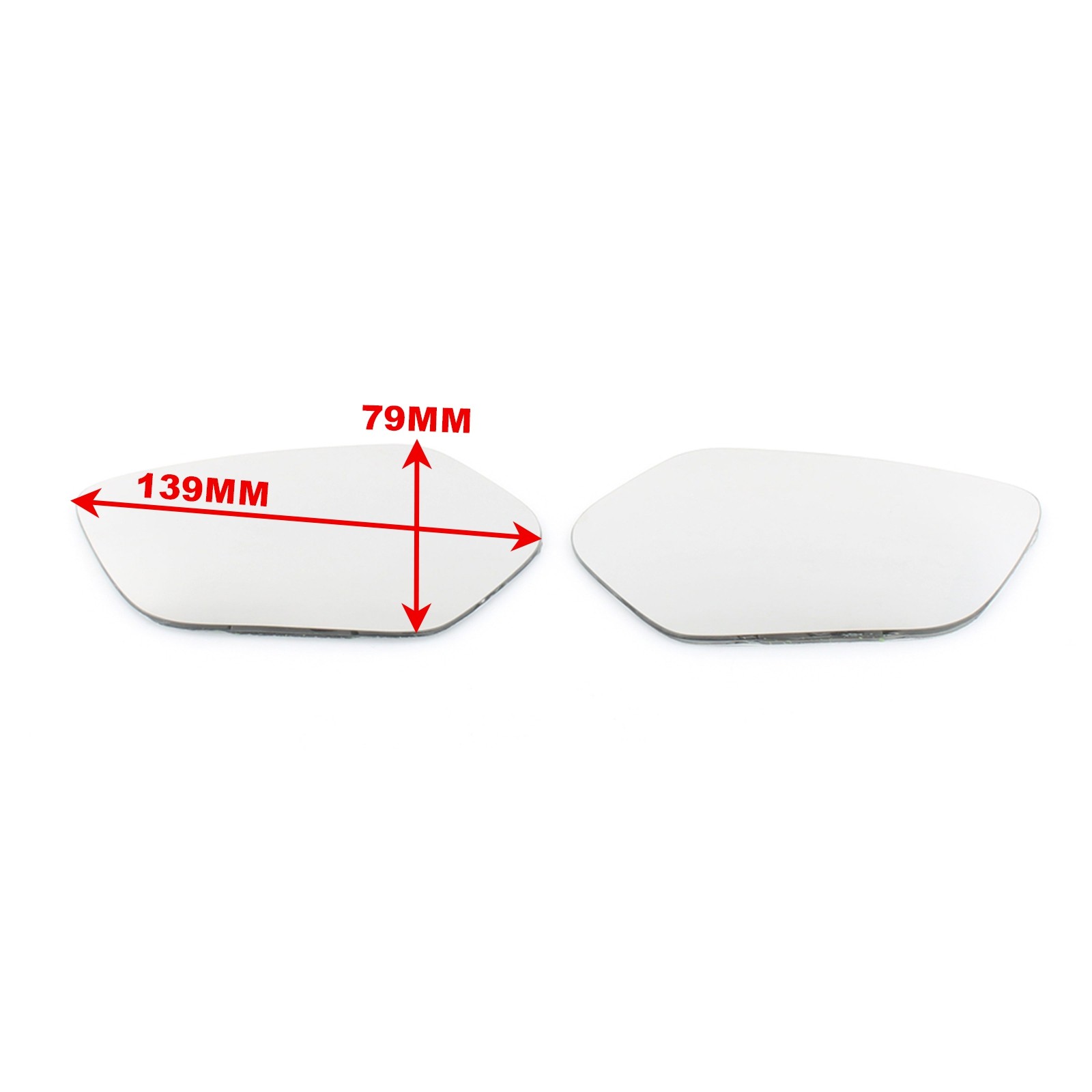 2PCS Motorcycle Convex Rearview Mirror Lens Increase View For Honda Forza 750