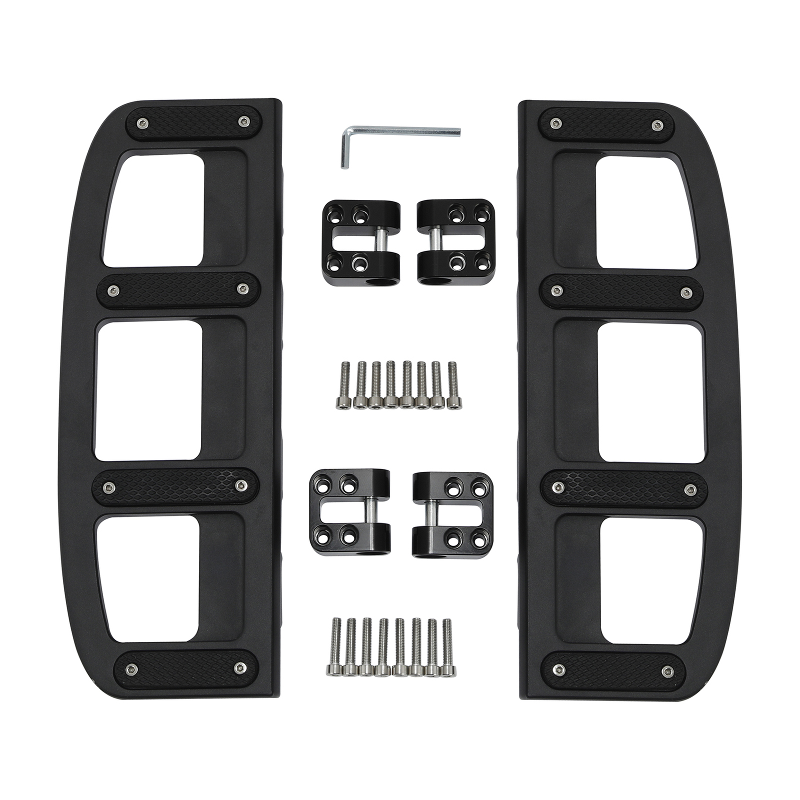 Matt Black Driver Rider Footboard Floorboard For Harley Electra Road Glide 09-Up