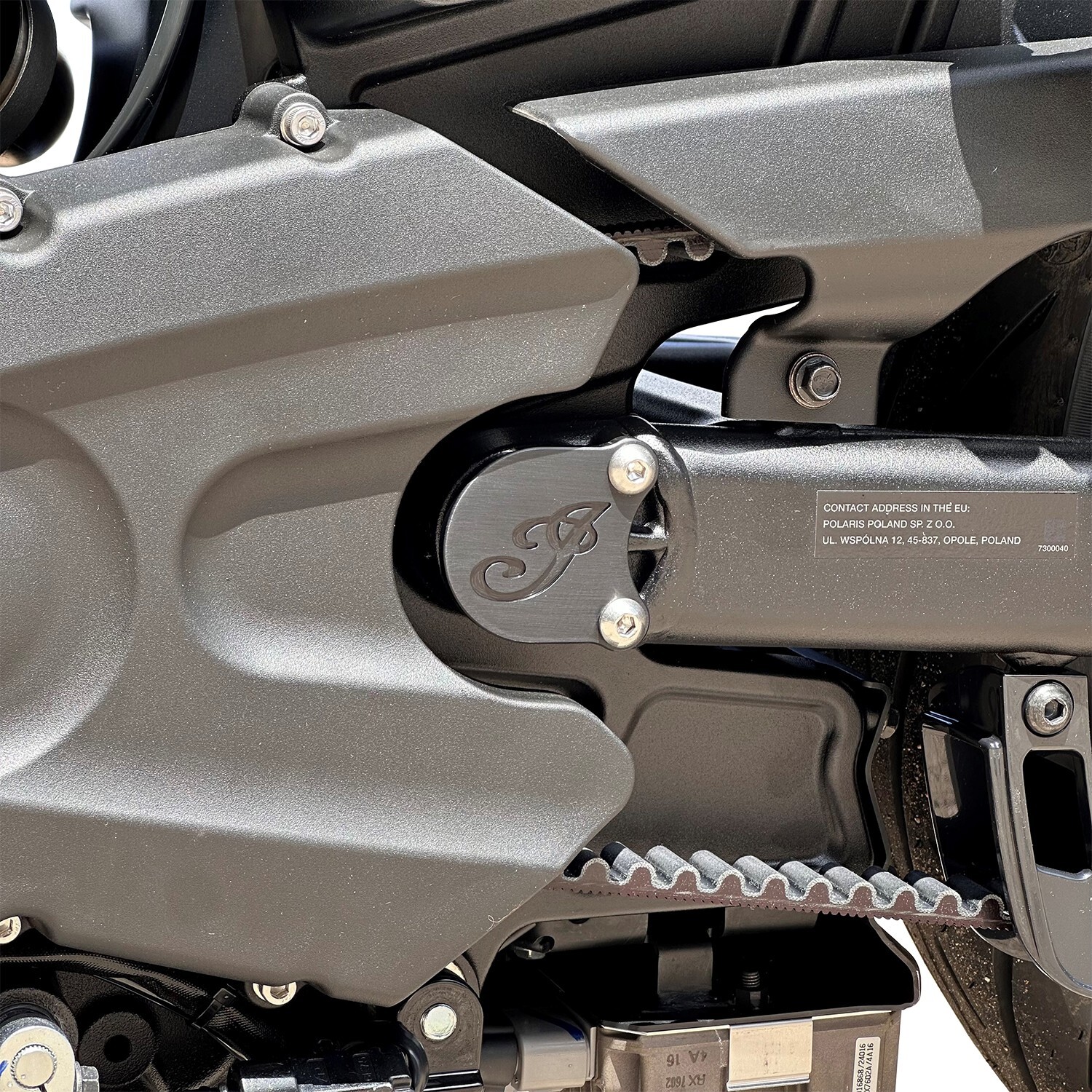 Indian Scout Billet Aluminium Swingarm Bolt Cover by MSR (Anodised Black)