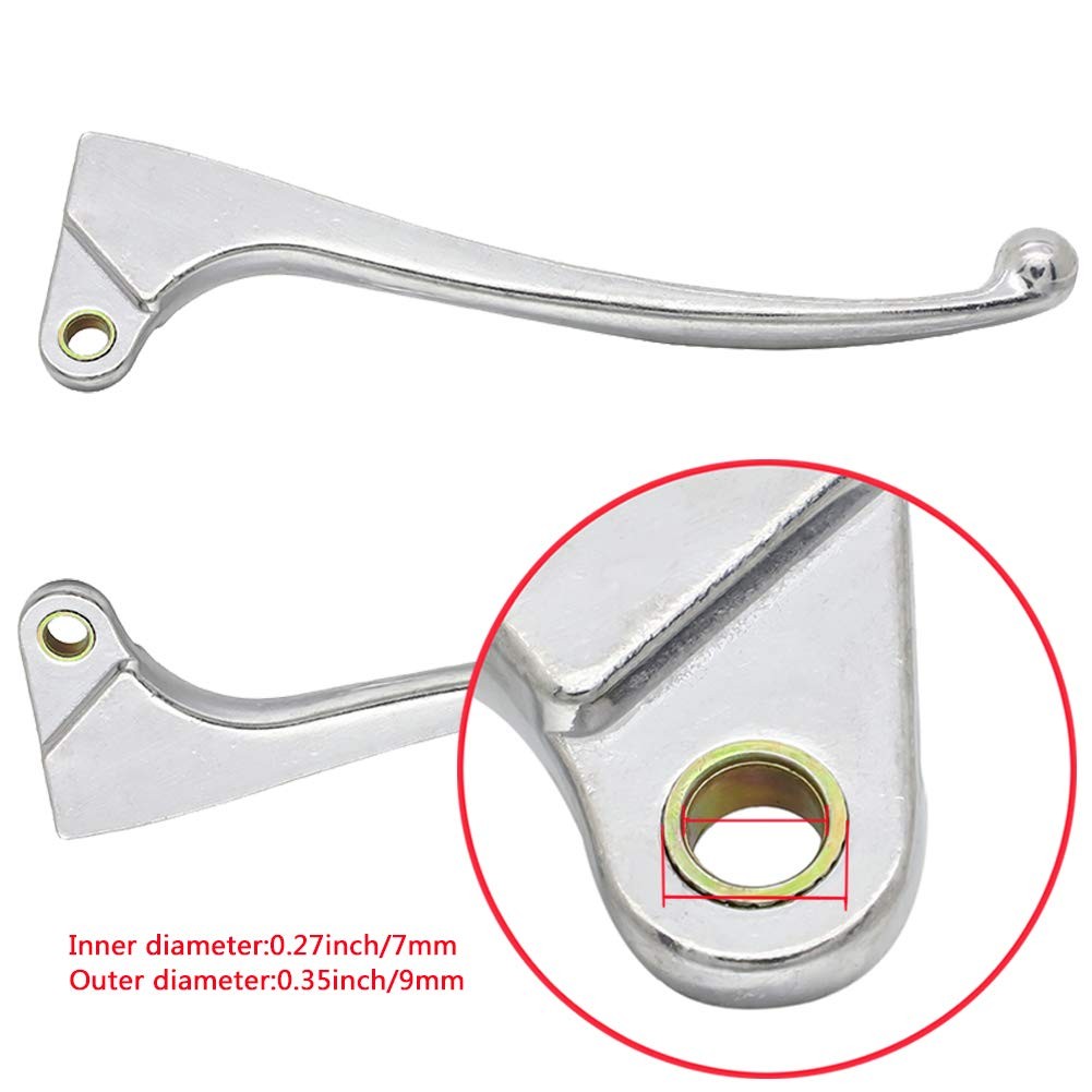 motoparty Handle Clutch Brake Lever for Honda XL 175 185 / CM 185 200 Silver