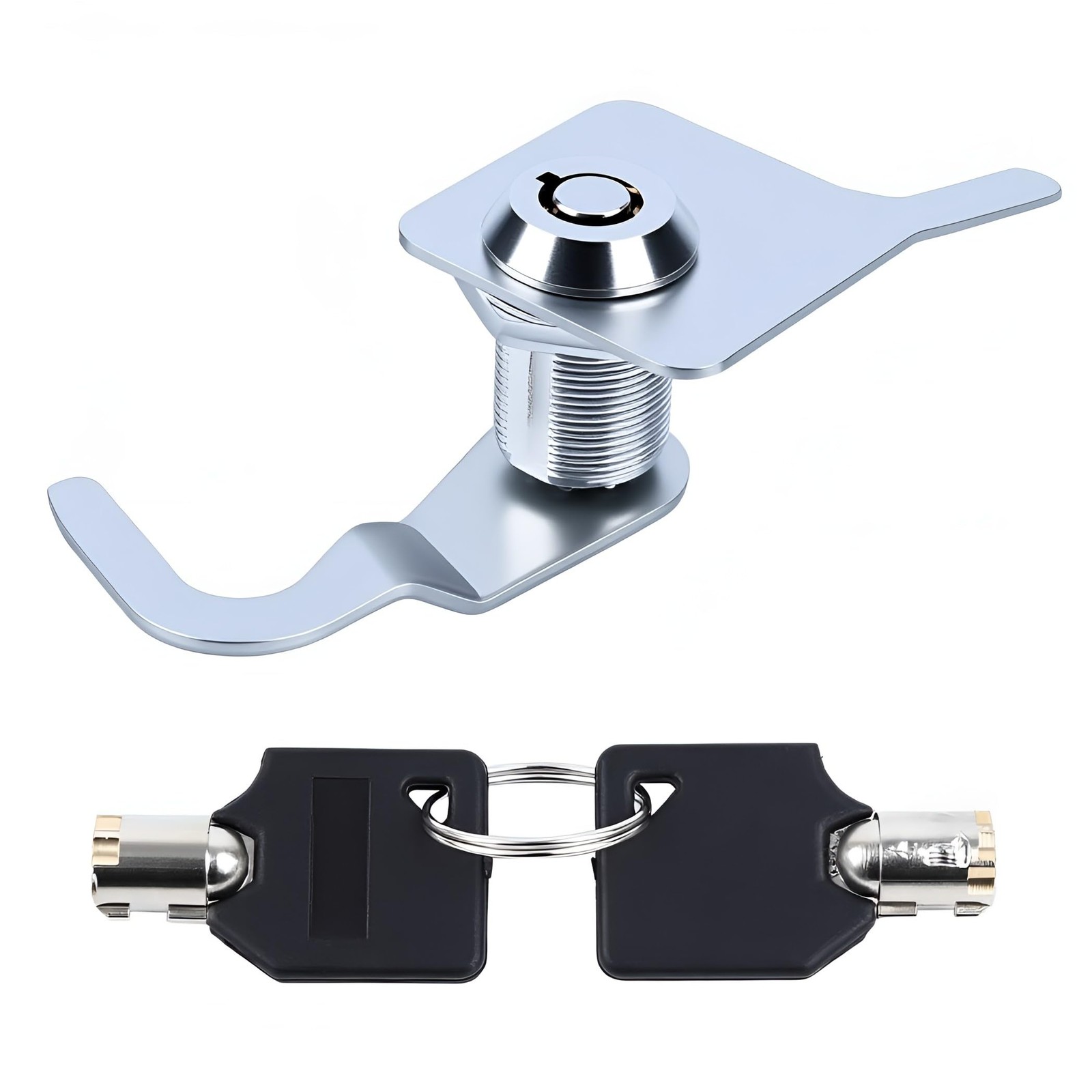 Saddle Bag Tour Tack Trunk Lock 2 Keys Fits for Harley One Size, Chrome