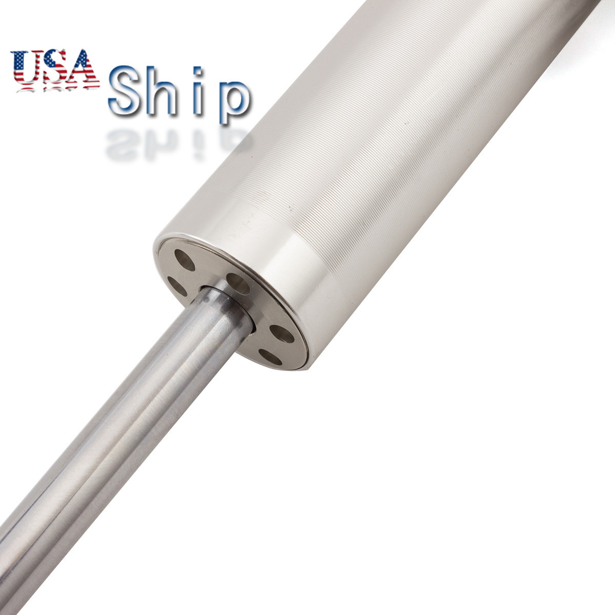 CNC Universal Steering Damper Stabilizer Linear Reversed Control Silver&Red