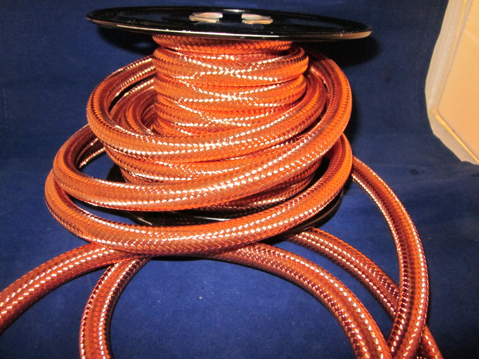 1/4″ COPPER BRAIDED FUEL HOSE BY THE FOOT Gas tank line chopper bobber harley