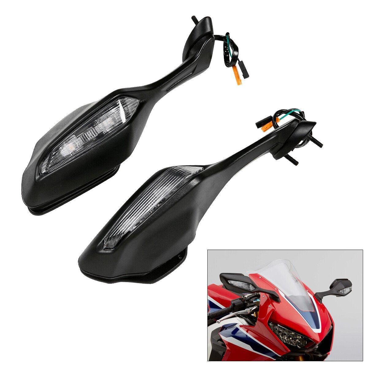 Rearview Mirrors Fit For Honda CBR1000RR 2017 2018 2019 2020 2021 2022 2023 2024
