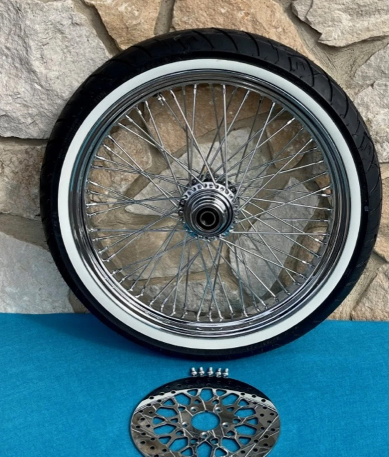 21″X3.5″ 60 SPK FRONT WHEEL 2007-2014 FLST/N/C SOFTAILS 120/70-21 WW SHINKO TIRE
