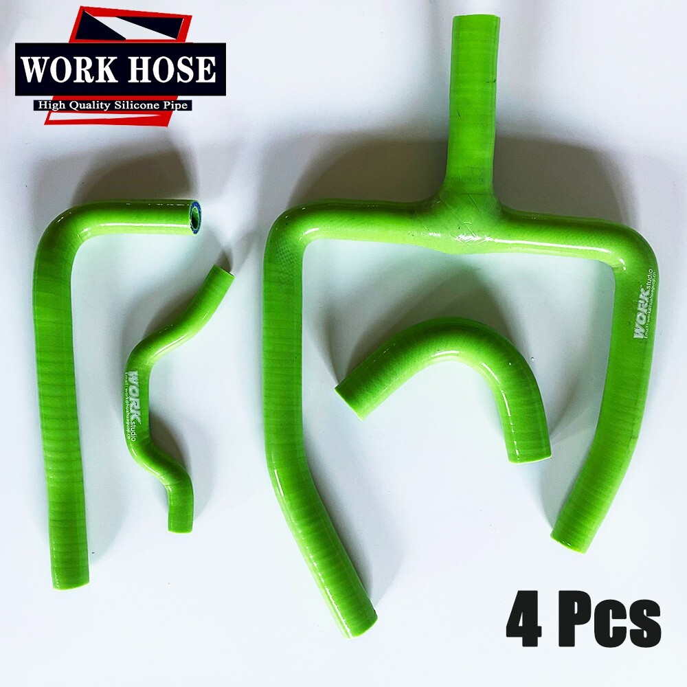 Aluminum Radiator&Green Hose for 2011-2016 2012 2013 14 Kawasaki KX250F KX 250 F