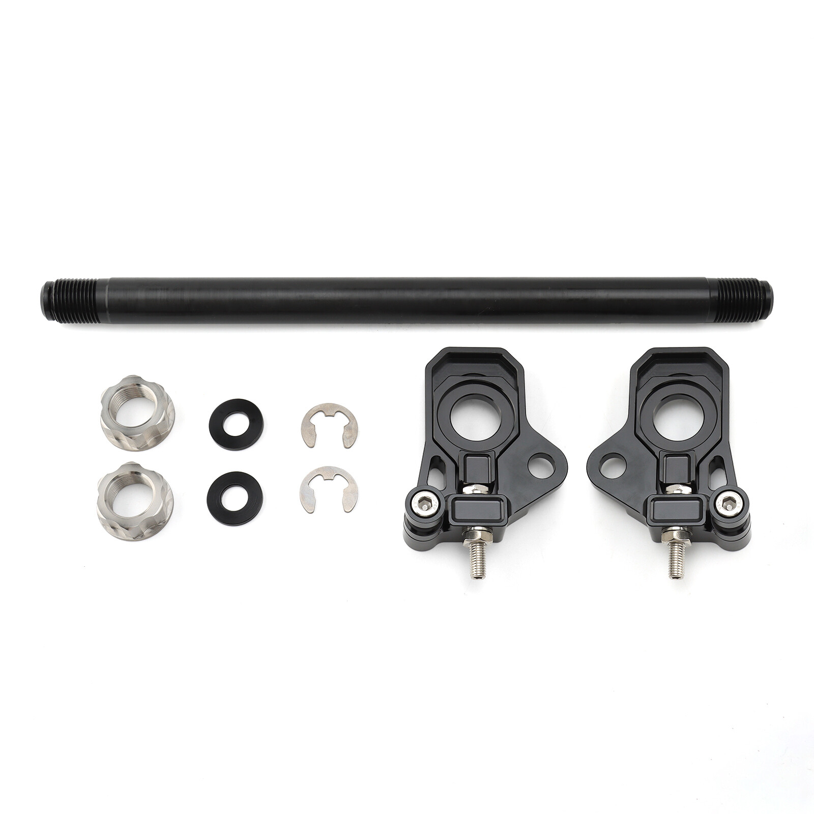 Motorcycle Rear Axle Adjuster Kit For Harley Electra Glide Road Glide 2009-Later
