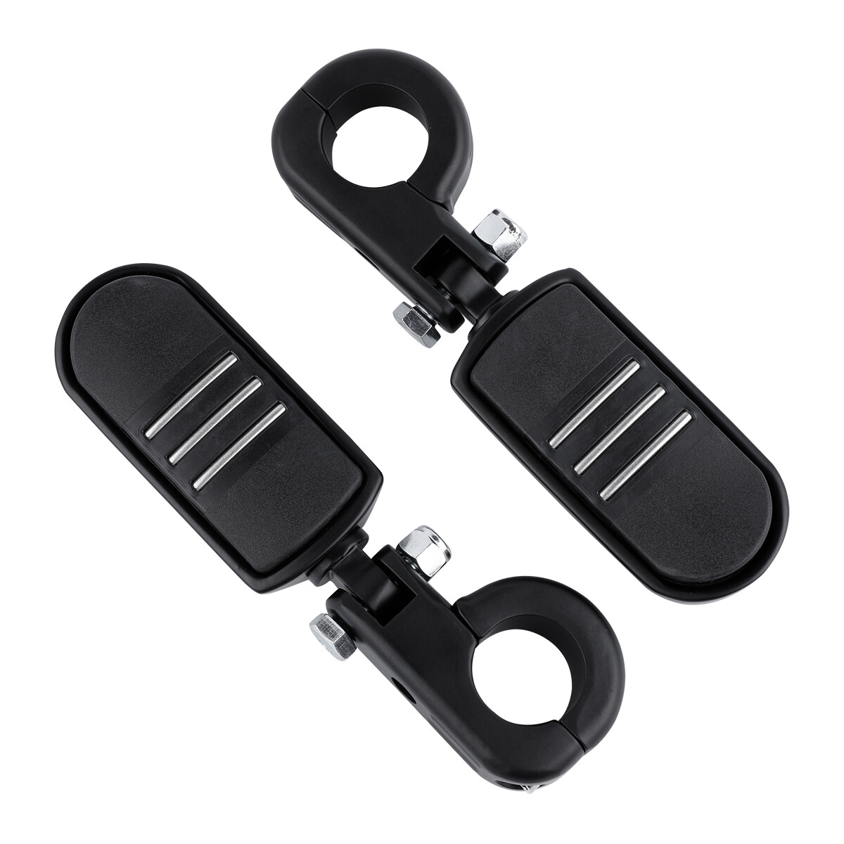 Matte Black 1 1/4″ 32mm Highway Bar Footpeg Fit For Harley Sportster 883 XL 1200