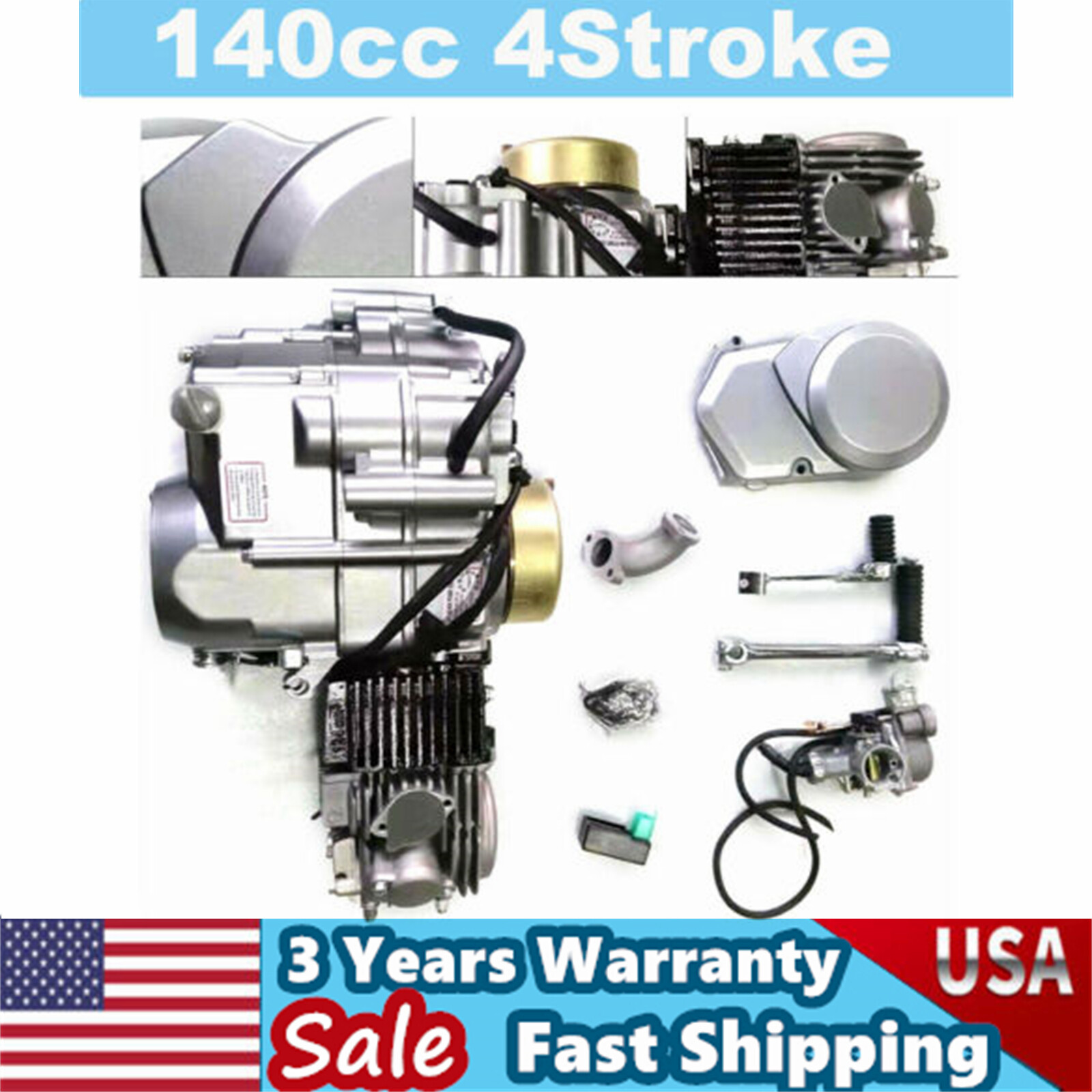 140cc Engine Motor CDI Kit For Dirt Bikes Trail Pit Honda CT70 CRF50 CRF70 XR50