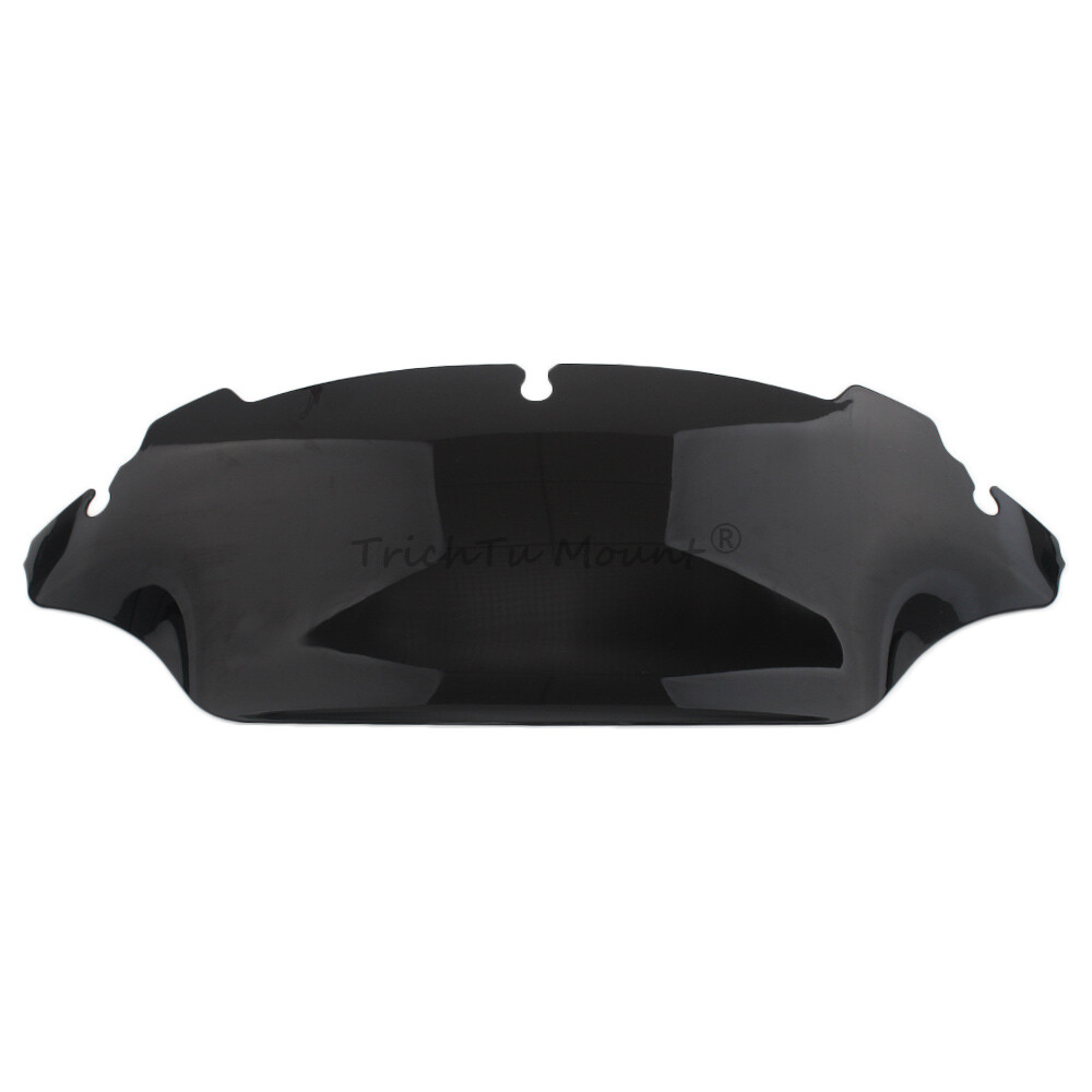 Black 7″ Wave Windshield Windscreen For Harley Touring Electra Glide 2014-2023