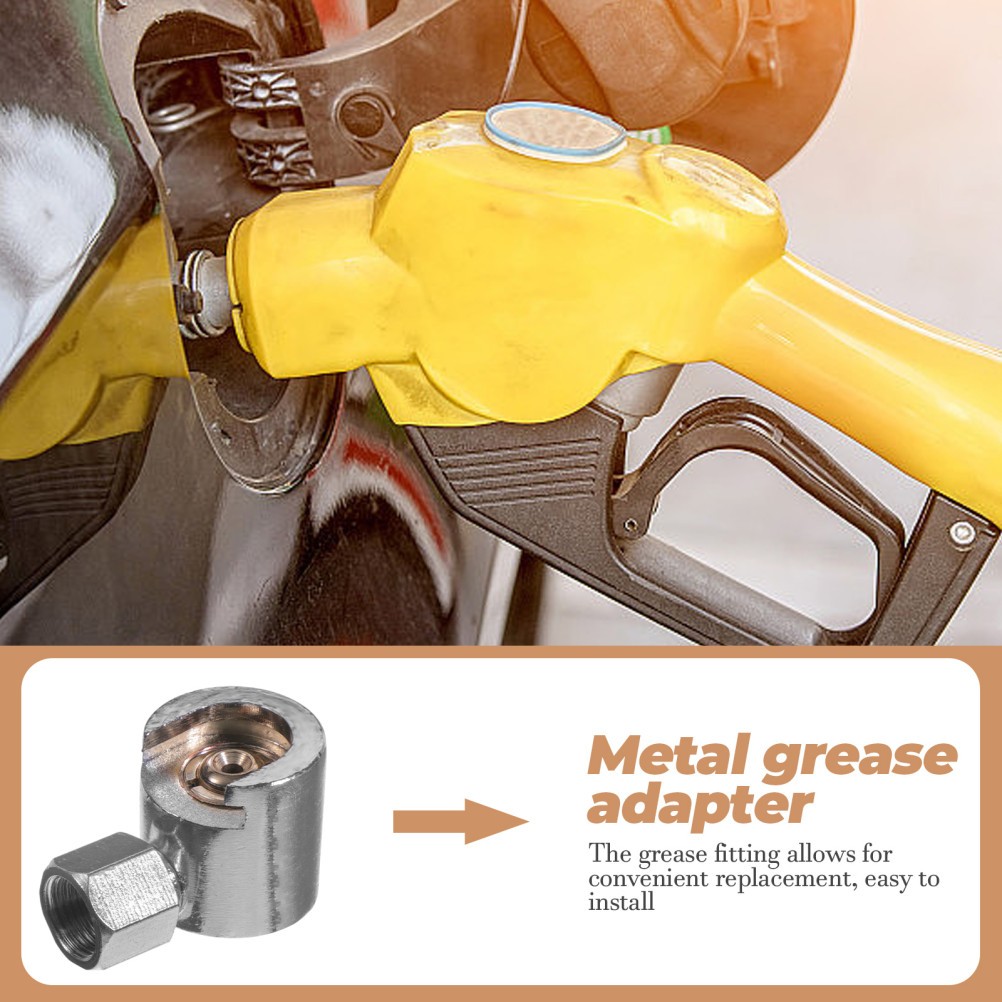 Silver Metal Button Head Grease Fitting Replacement Zinc Alloy Durable Design