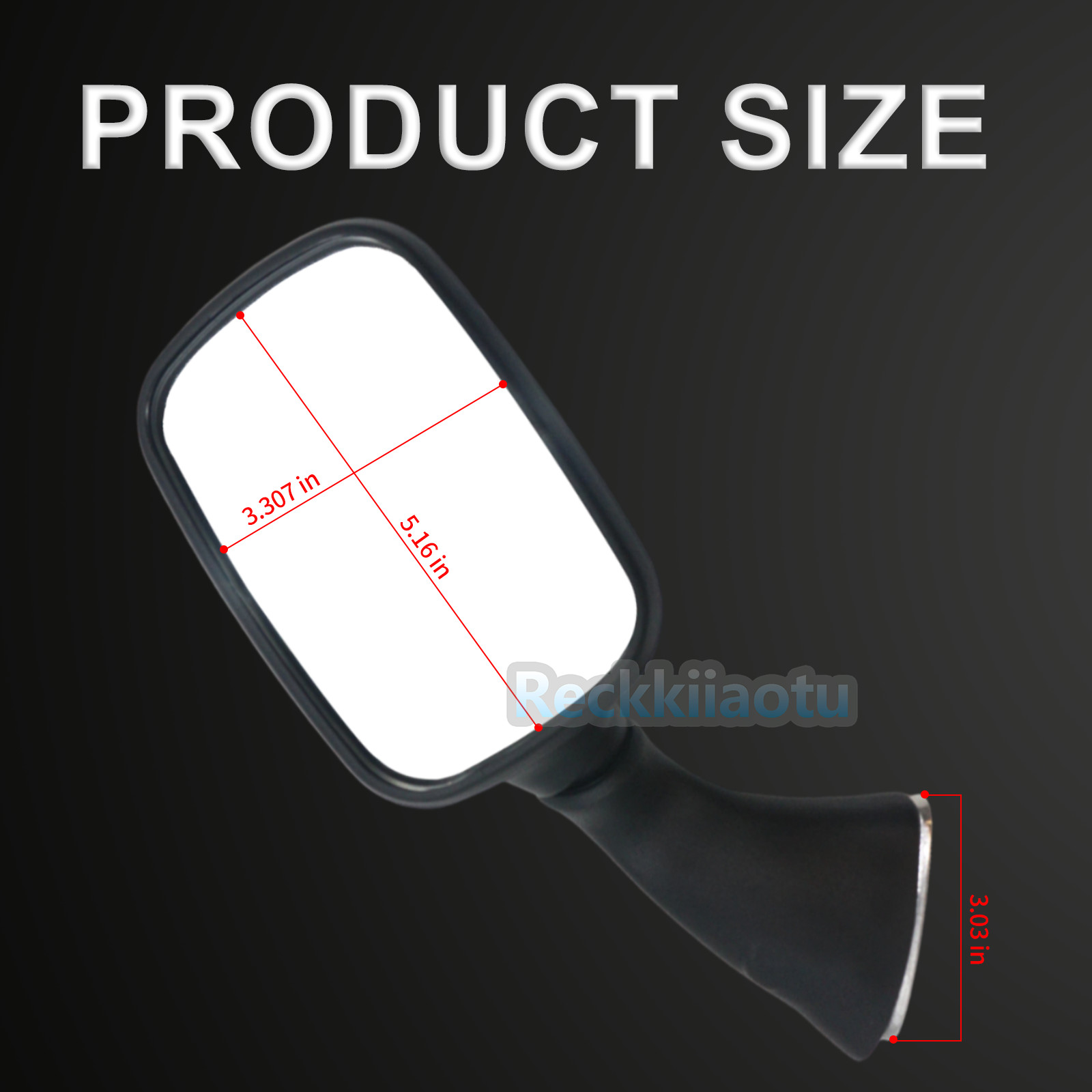 Black Left & Right Rear-View Mirrors for Suzuki HAYABUSA 1300 GSX1300R 1997-2020